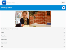 Tablet Screenshot of cranburyschool.org
